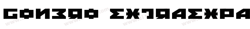 Gonero ExtraExpanded字体转换